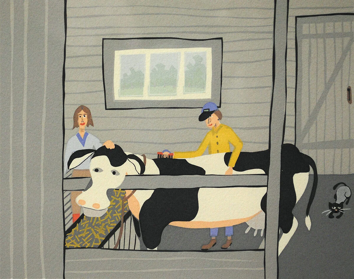 Robert Emile Fortin, #8,-On-s'apprivoise,-We-are-Taming,-6.5x8,-silkscreen,-1987,-$125;Main Vault-Left.jpg