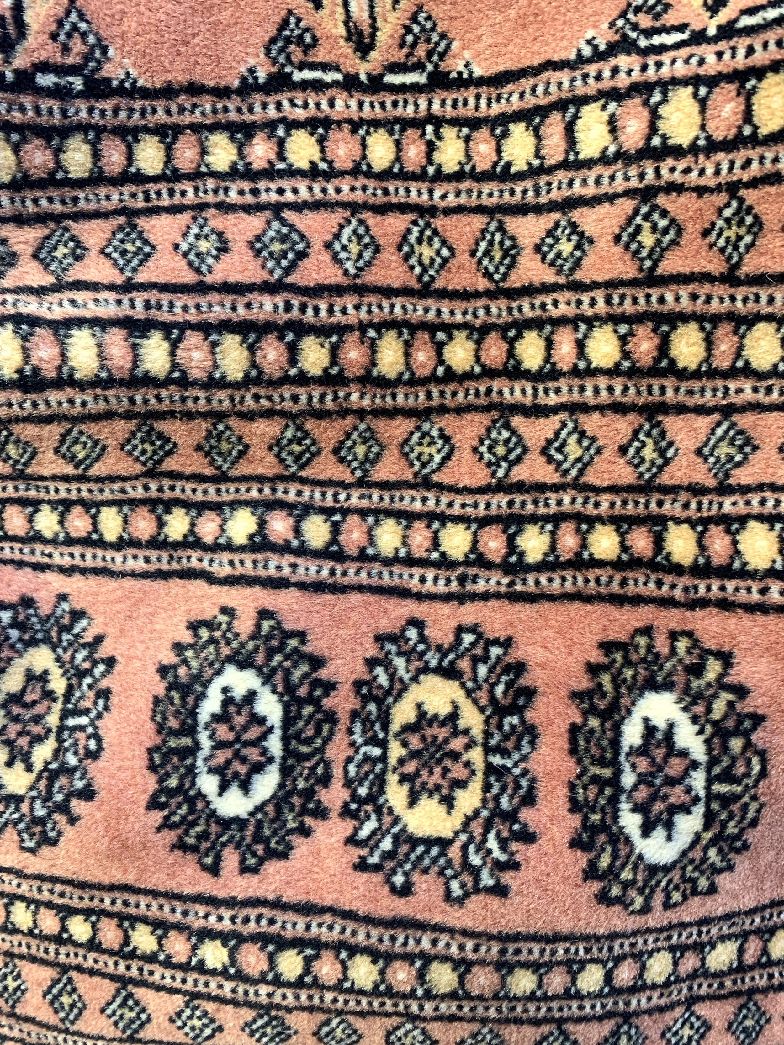 Rust Coloured Bokhara Rug (detail).JPG