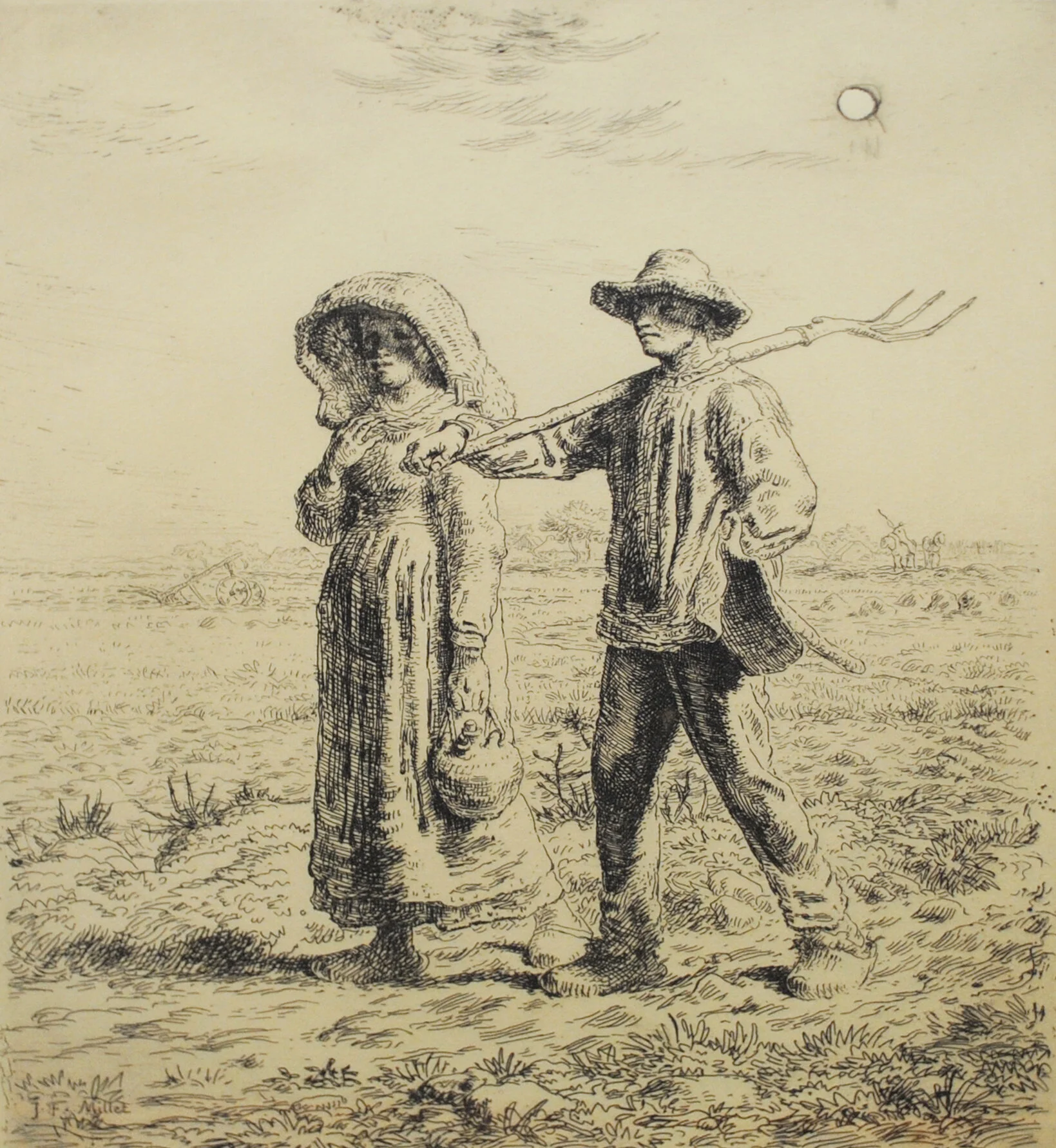 Jean-Francois Millet - Le Depart Pour Travail