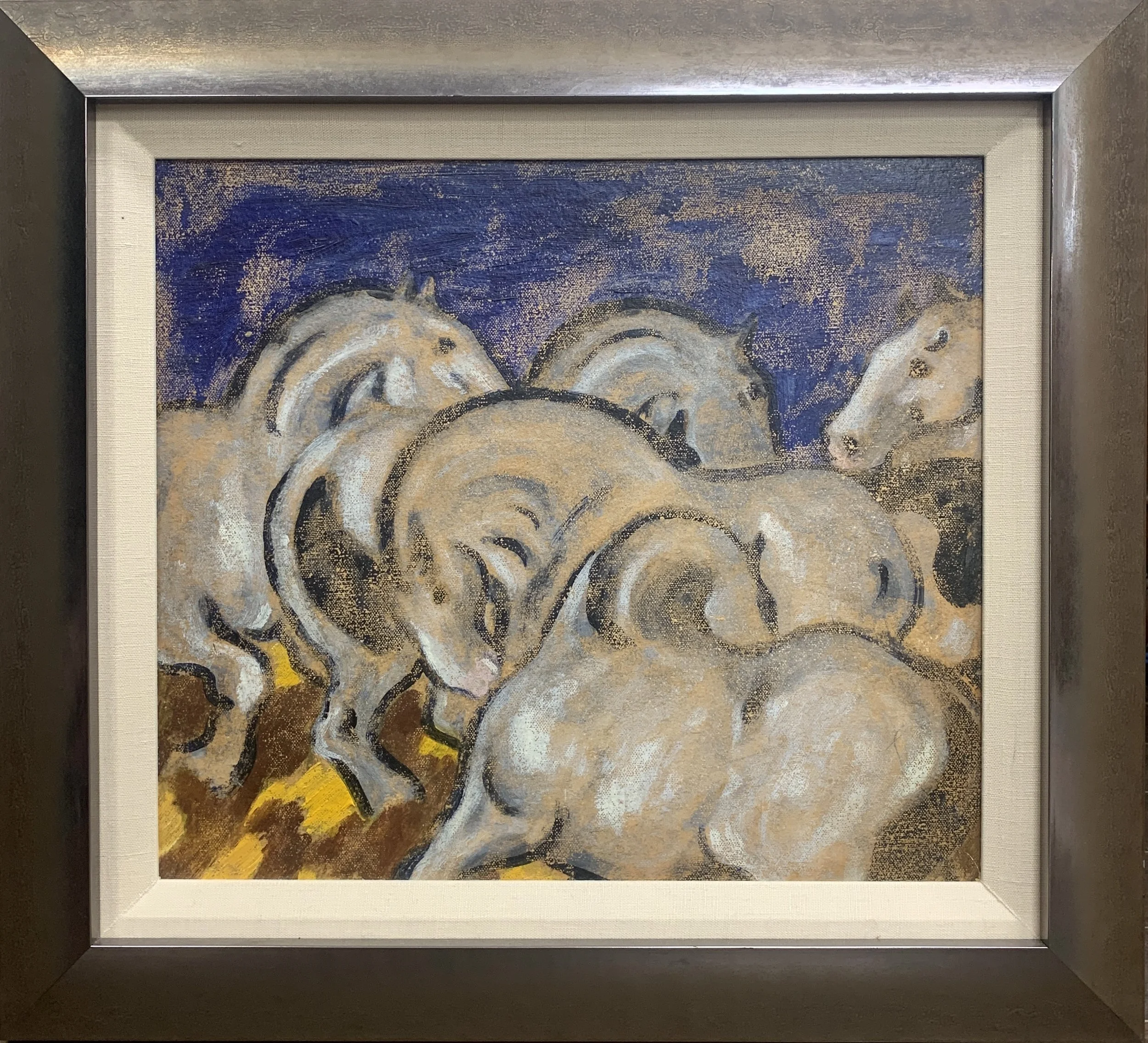 John Douglas Lawley (1906-1971) - White Horses