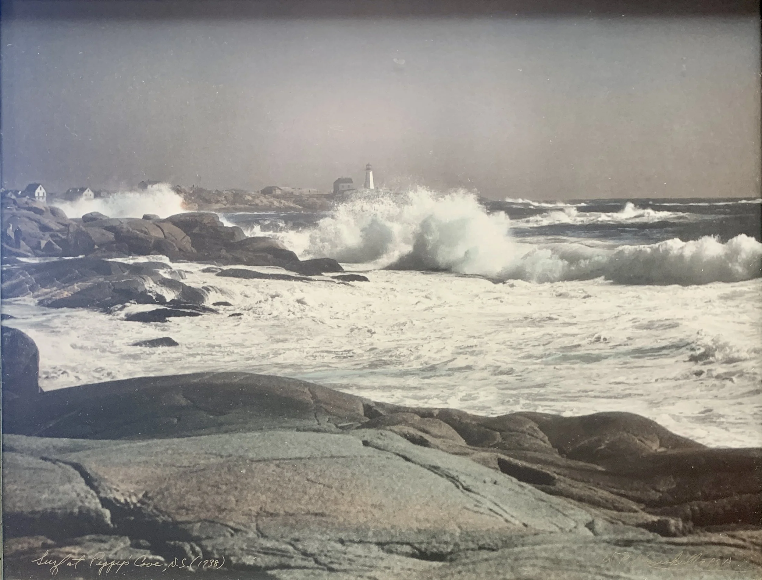 W.R. MacAskill - Surf at Peggy's Cove (1938)