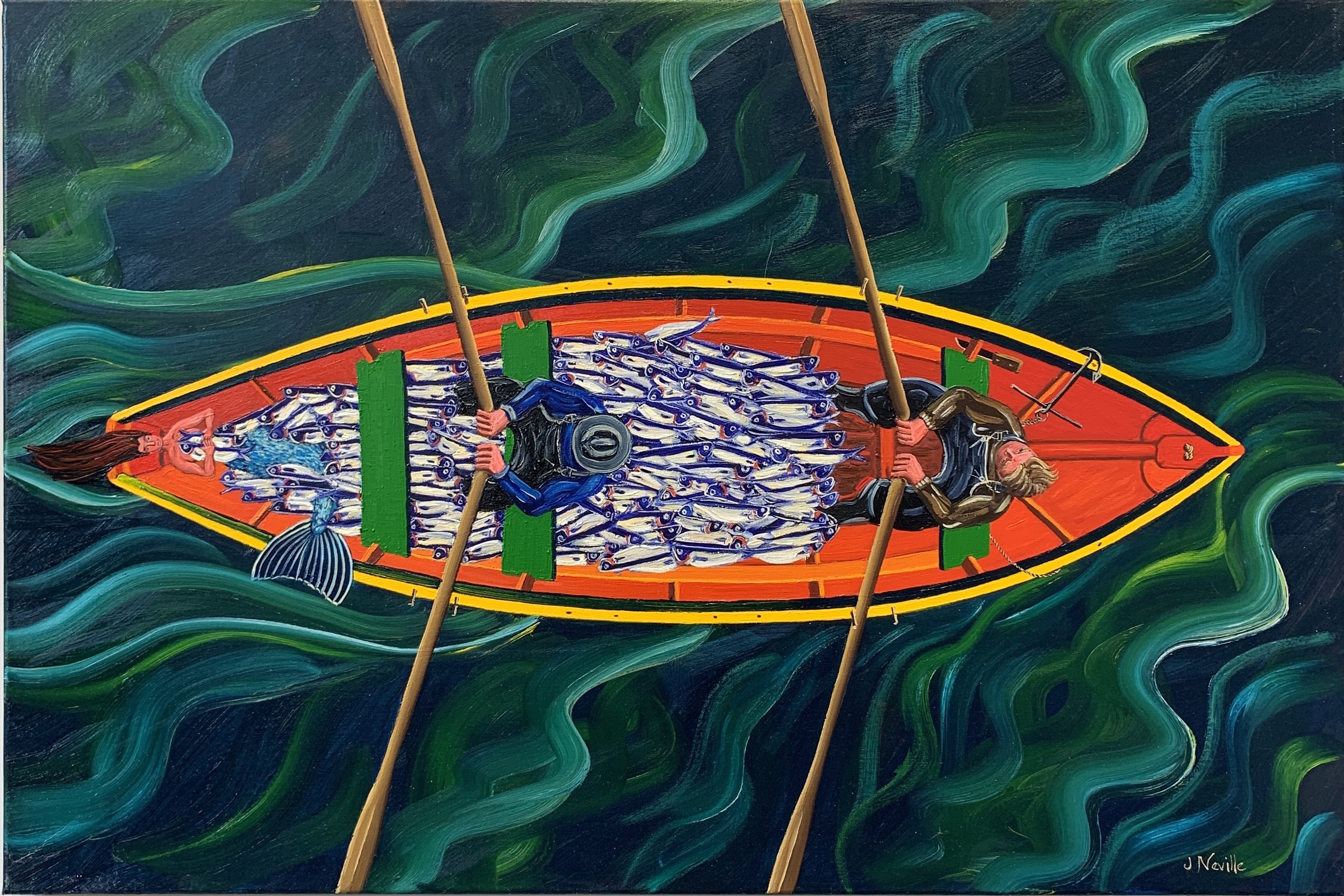 Herring's Mermaid, Oil on canvas, 24x36, $6500.jpg