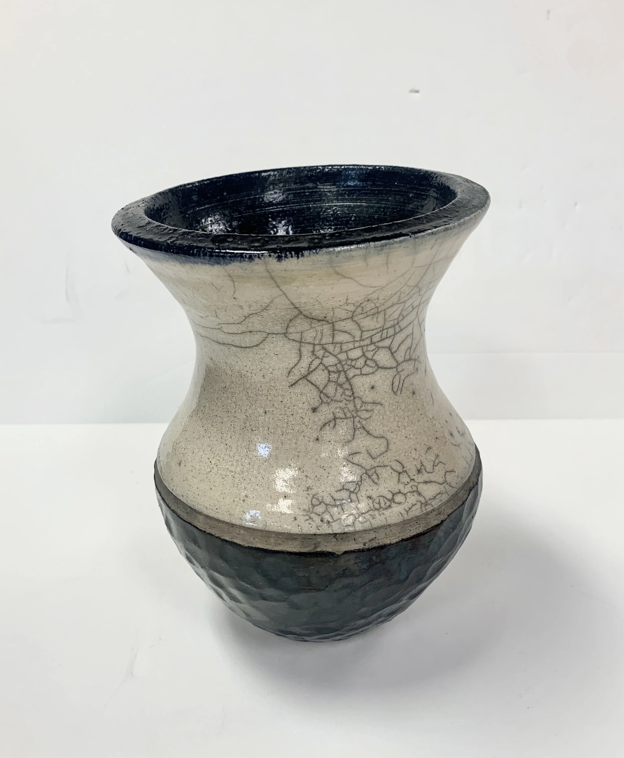Tim Isaac - Large Raku Pottery Vase