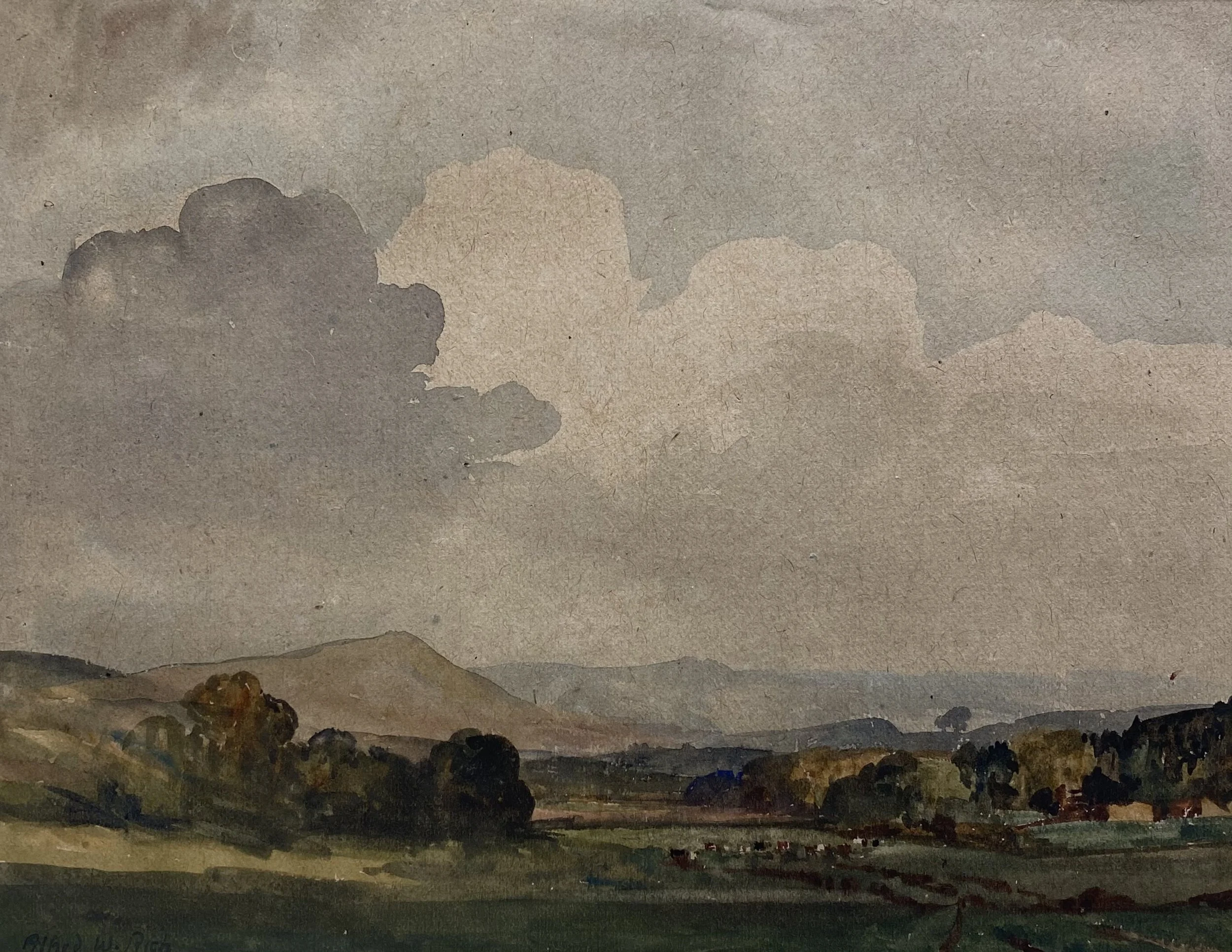 Alfred William Rich  - Untitled (Pastural Landscape) 1961