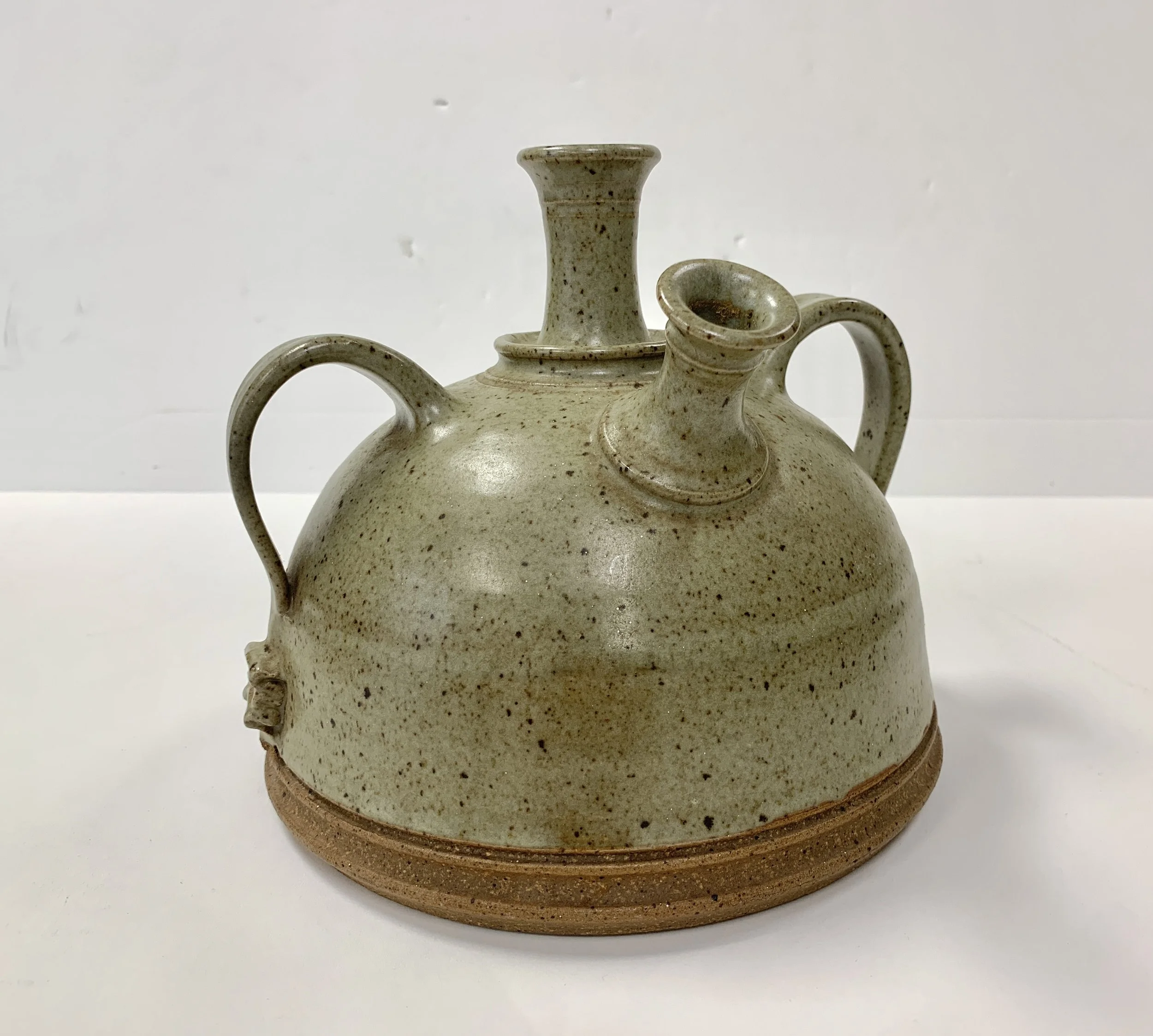 Wolcott Pottery (attributed) - Mid Century Sake Warming Charafe, Stoneware, 6.5 inches high, $75 (Key #60523 Lot 277, 11,17,24).jpg