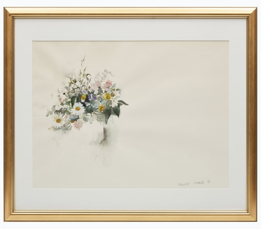 Molly Lamb Bobak -Bouquet of Flowers (in frame).png