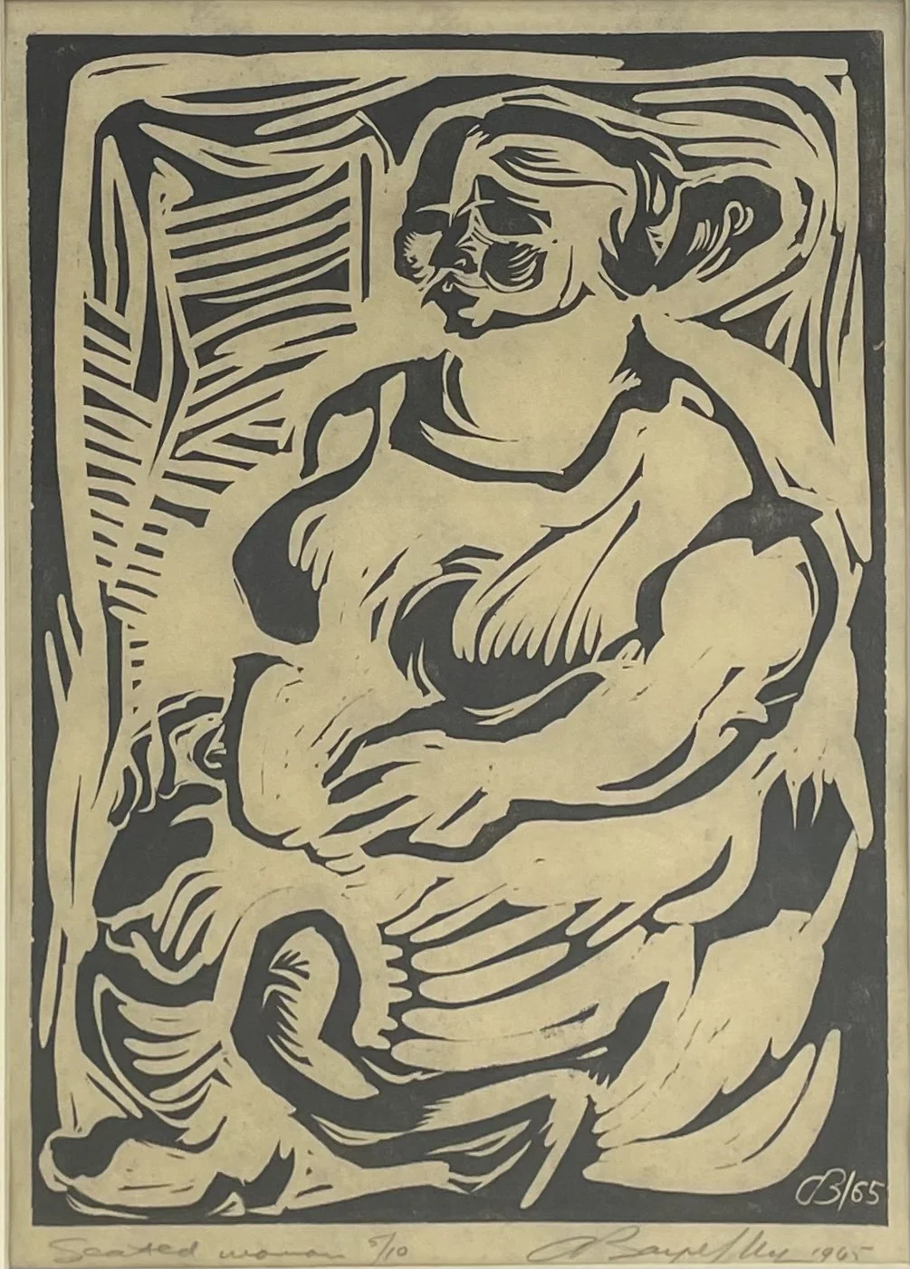 Aba Bayefsky - Seated Woman (1965)