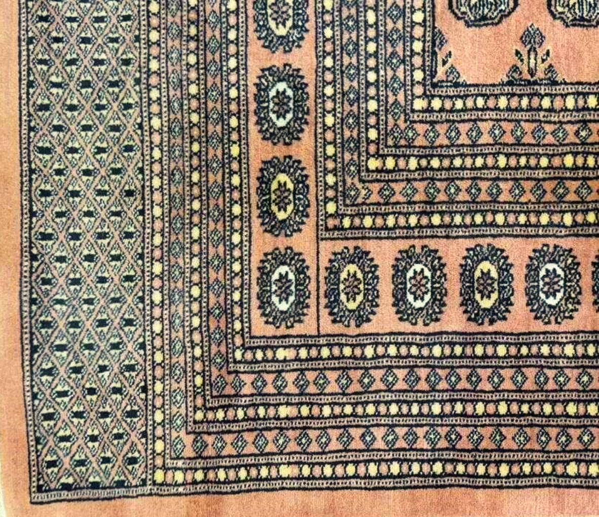 Rust Coloured Bokhara Rug (border).png
