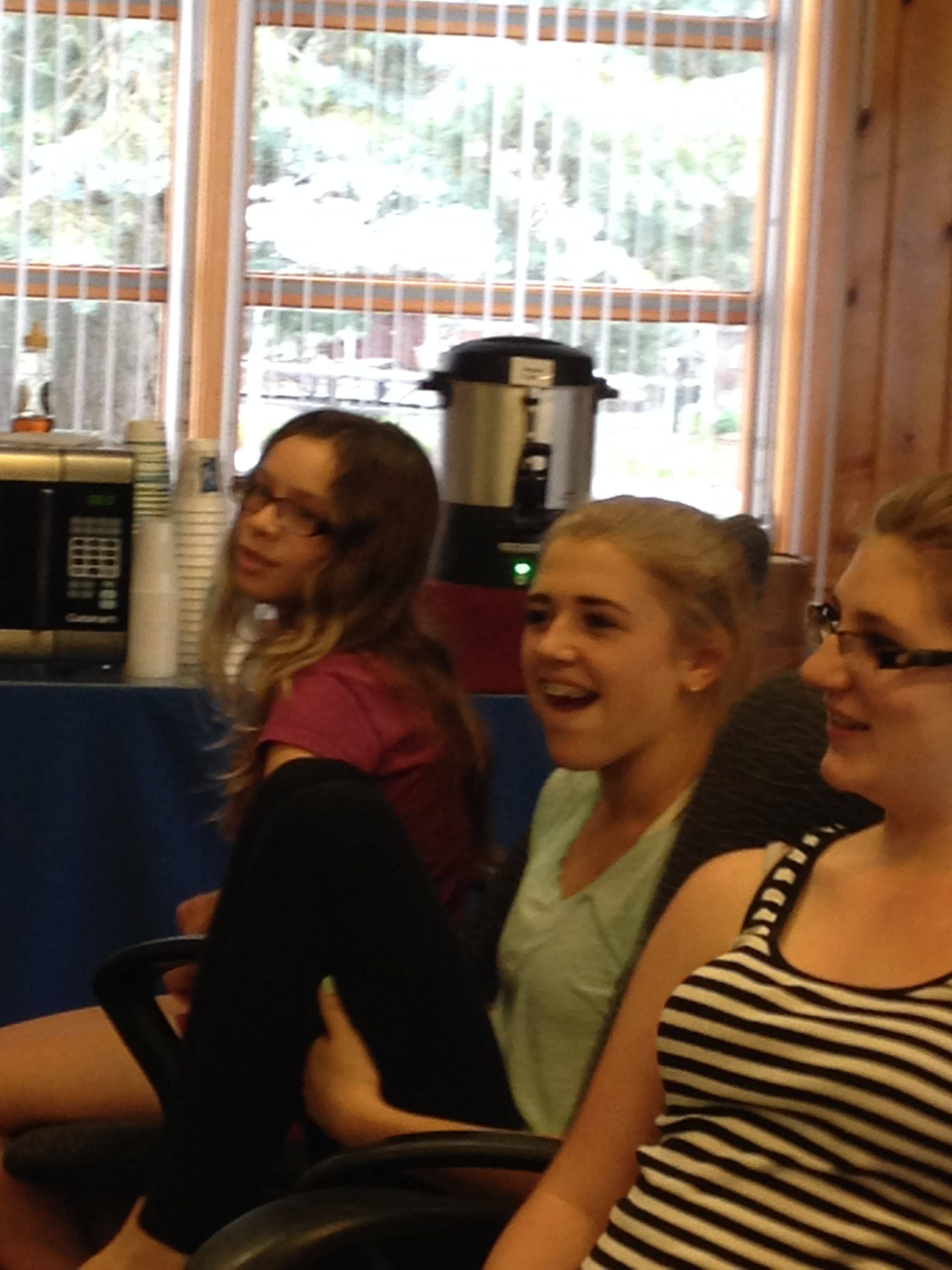 Kat, Jordyn and Lauren at Regional Youth Leadership Retreat