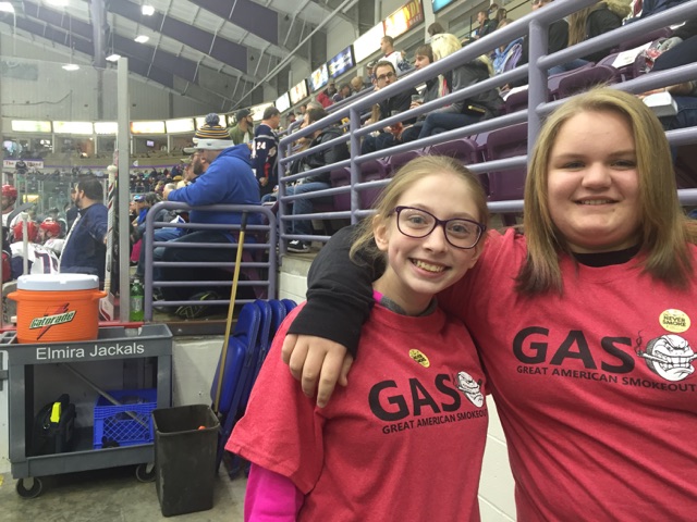 Great American Smokeout with the Elmira Jackals