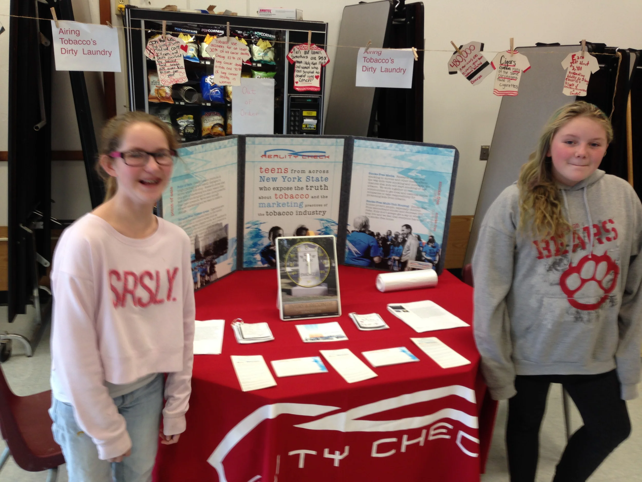 Chittenango Middle School Students on Great American Smokeout