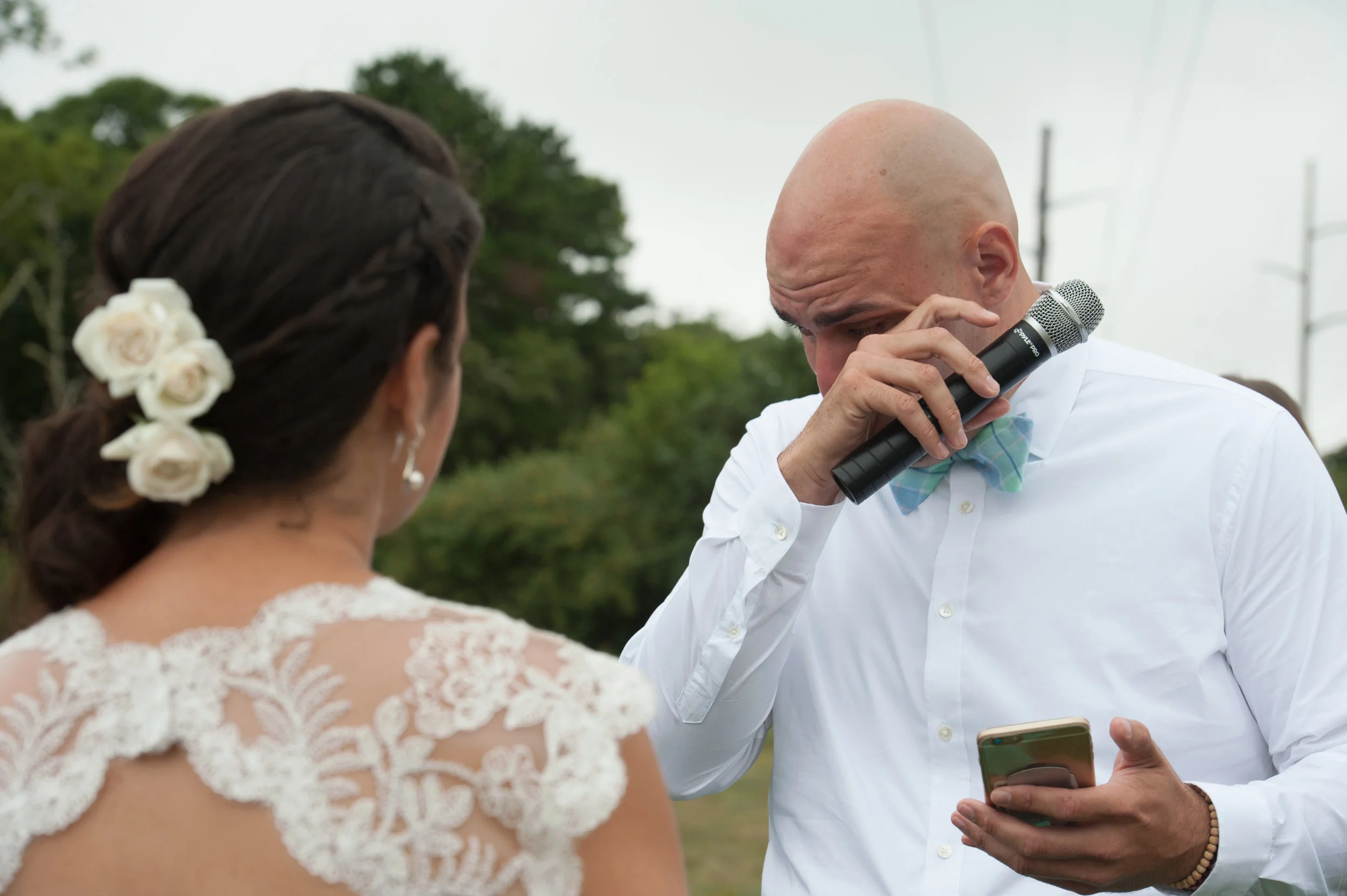 There wasn't a dry eye during the ceremony - including me!