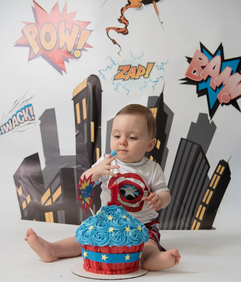 Super Hero Cake Smash Cape Cod