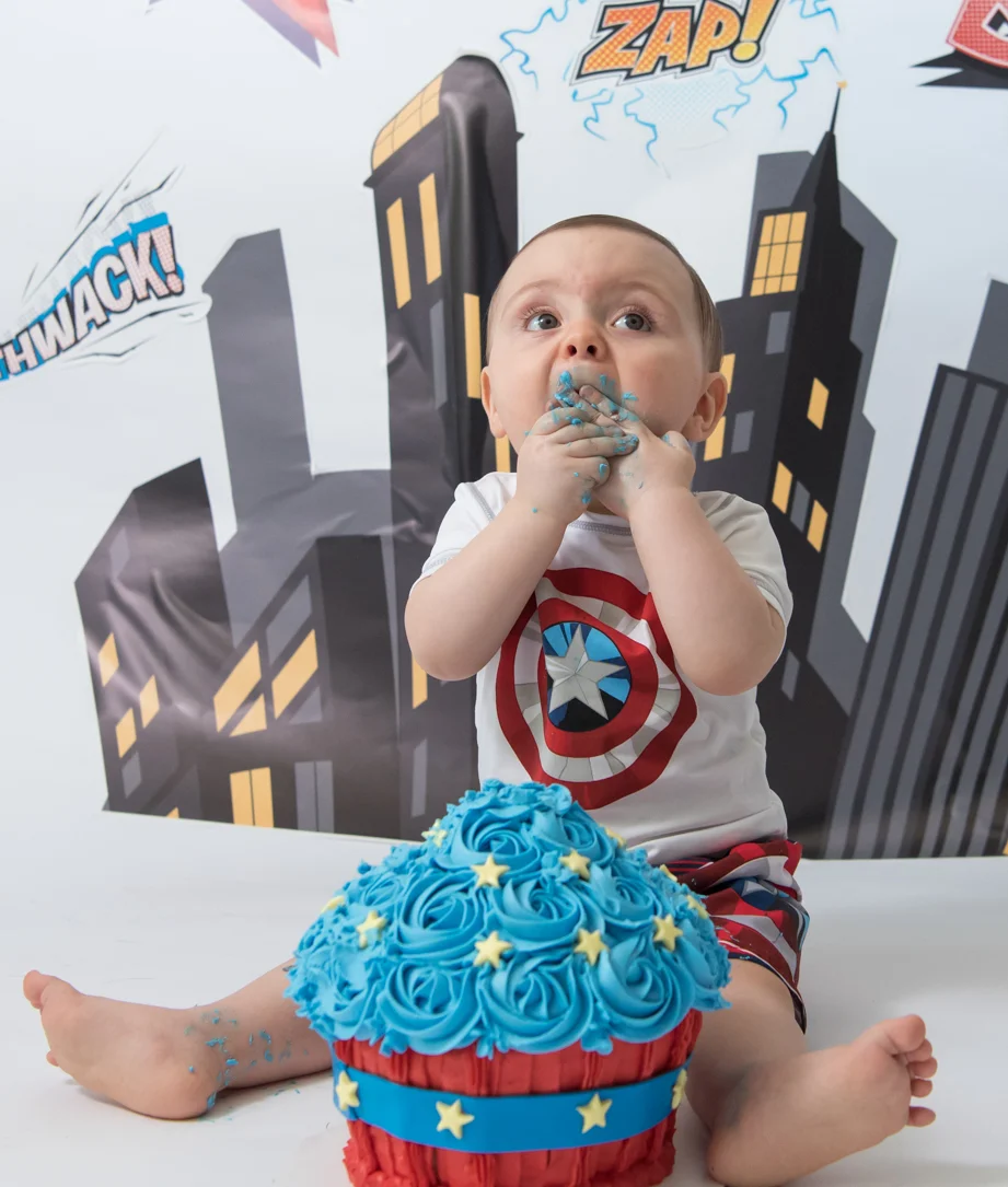 Super Hero Cake Smash Cape Cod