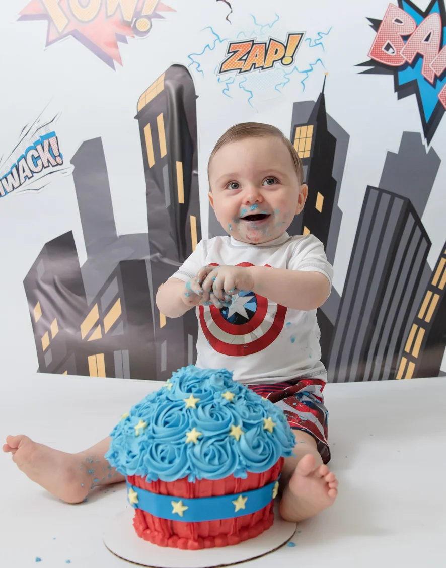 Super Hero Cake Smash Cape Cod