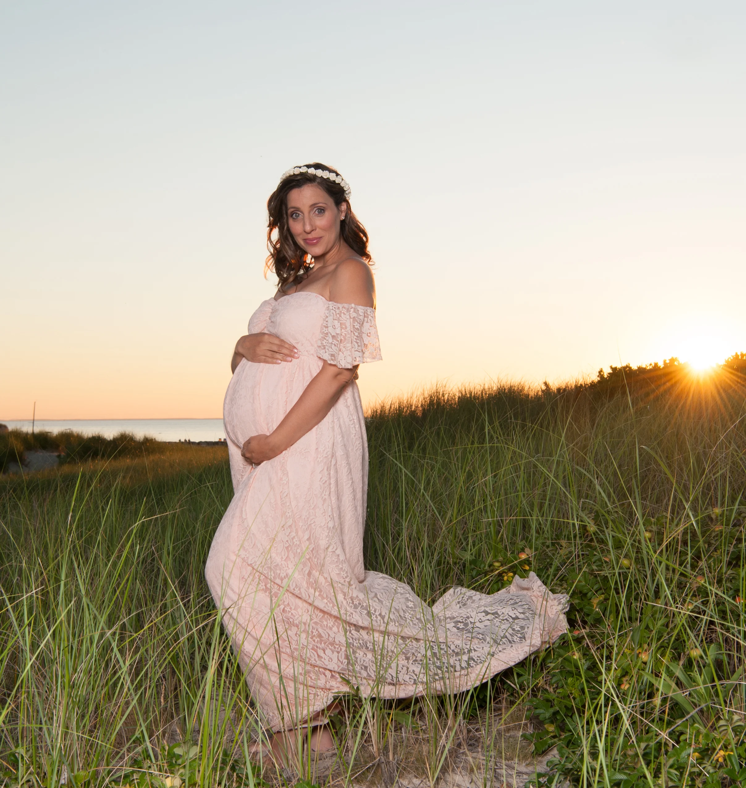 Maternity Portraits on Cold Storage Beach