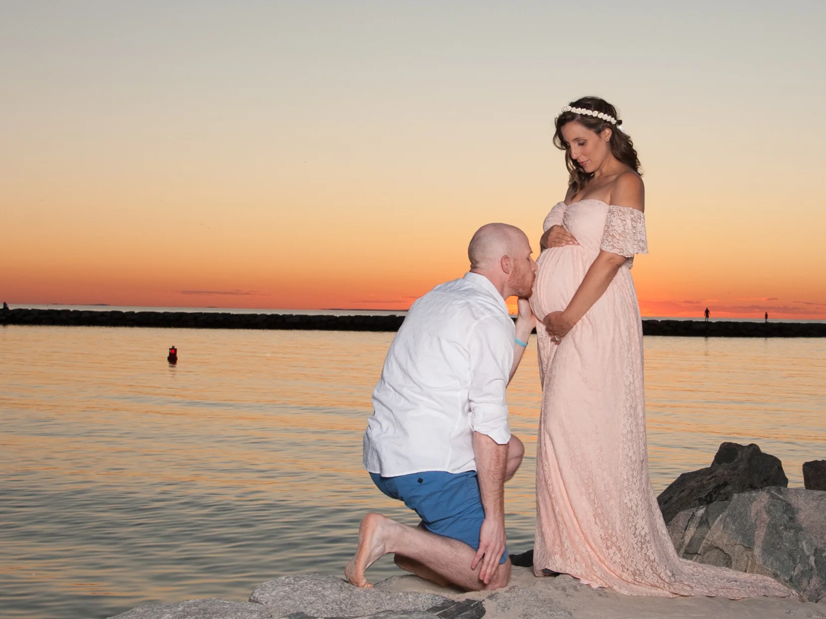 Maternity Portraits on Cold Storage Beach