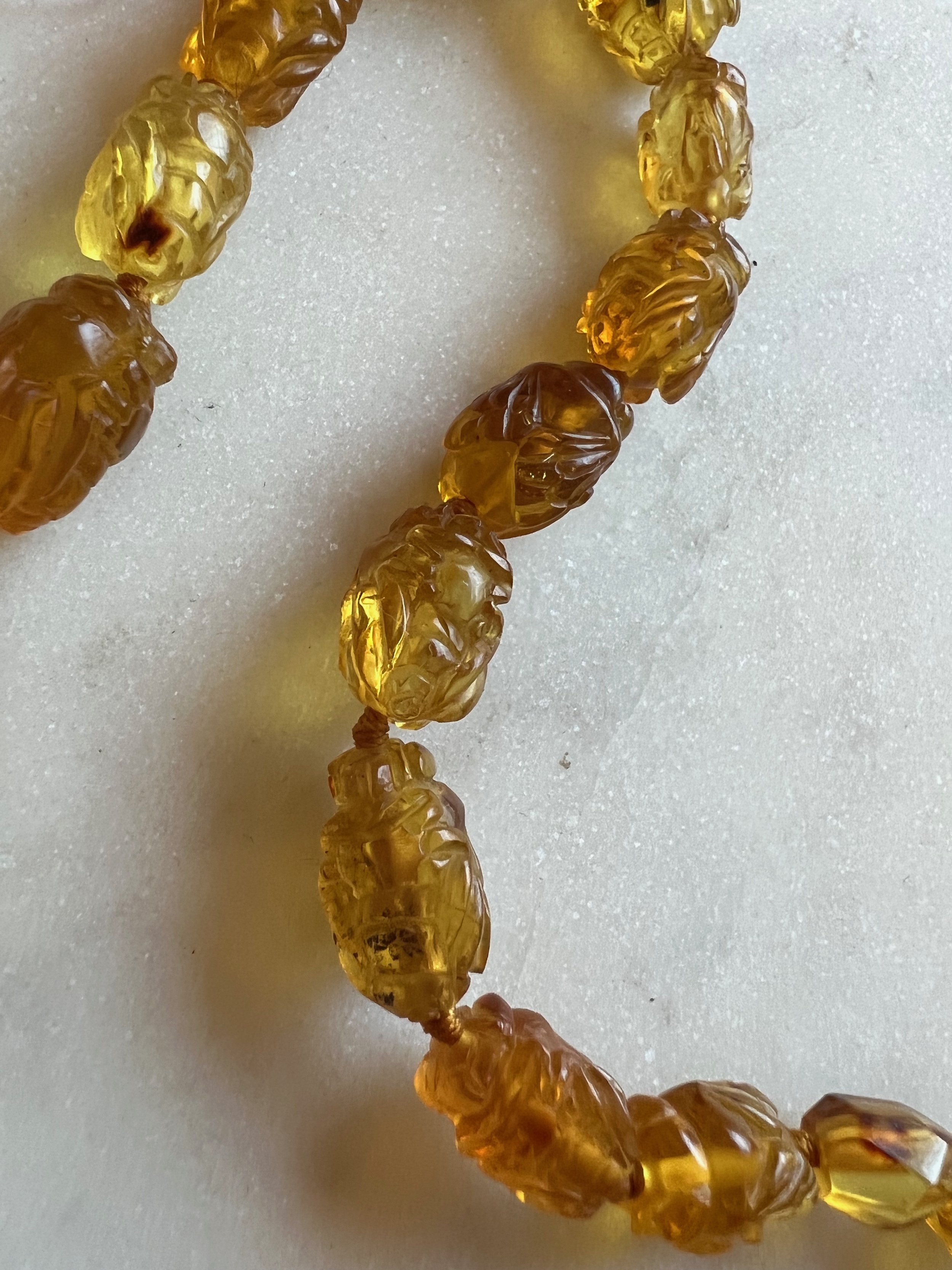 Vintage Natural Baltic Honey Egg Yolk Butterscotch Amber Bead Necklace –  Coin Gold & Stamp Buyer SF