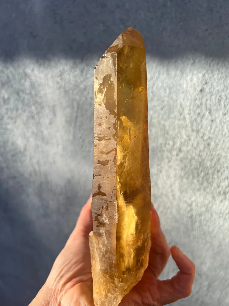 Massive Zambian Citrine Point — Narnia Vintage