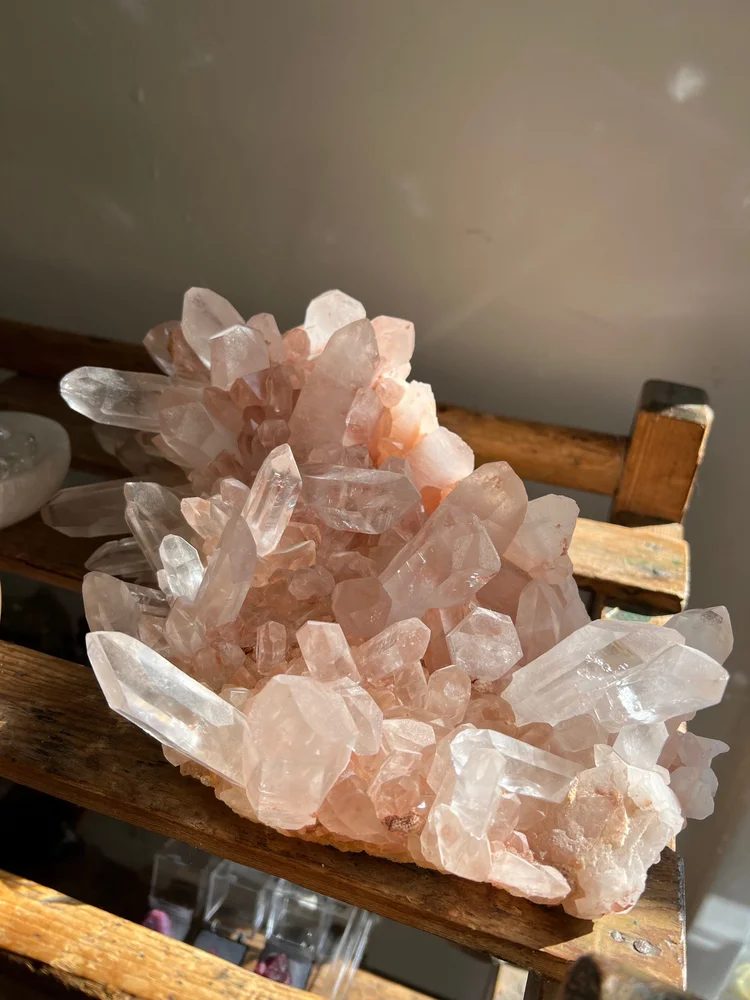 Stunning Pink Himalayan Cluster — Narnia Vintage