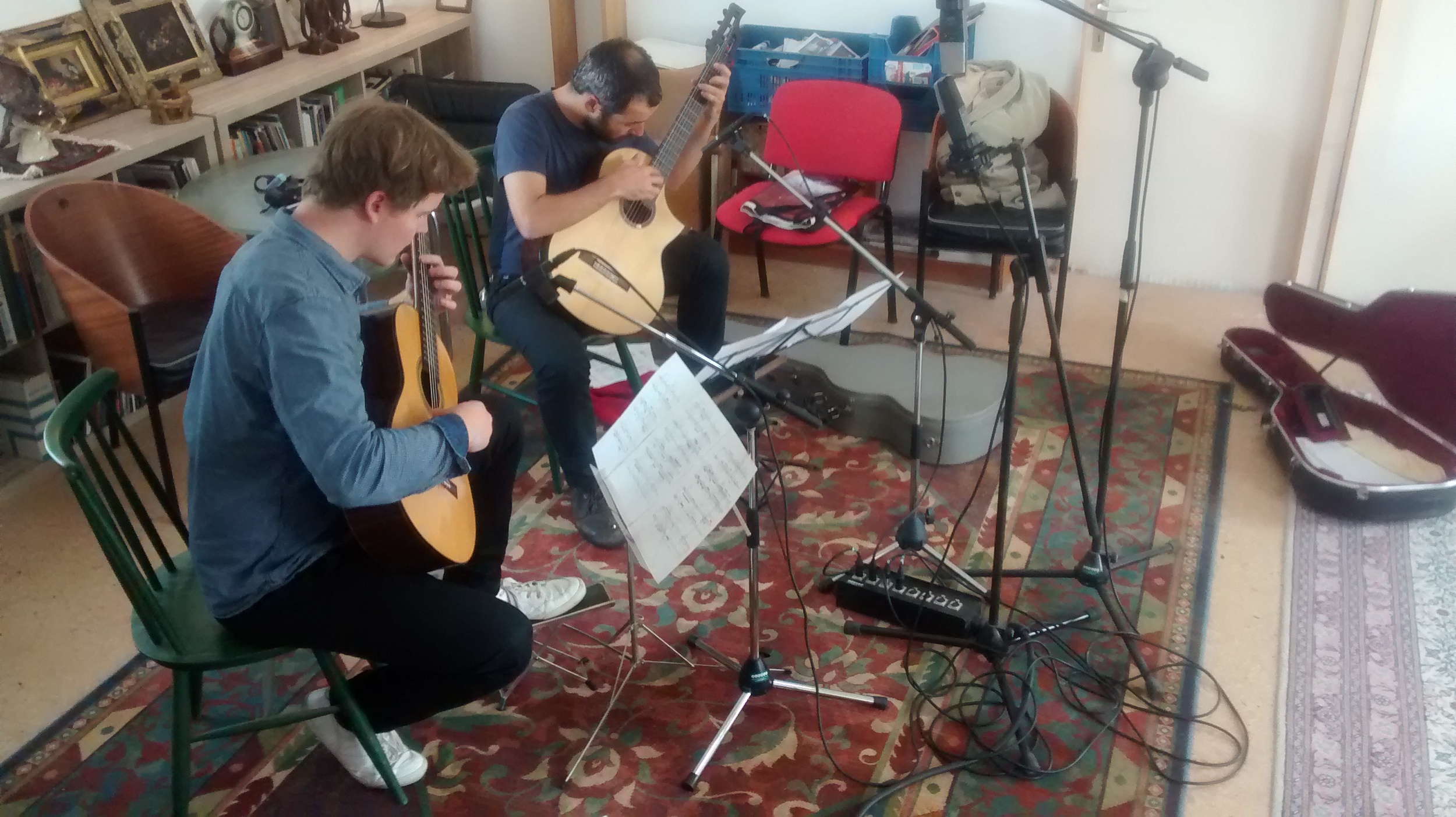 Recording at Johan Vandermaelens's studio near Brussels in may.