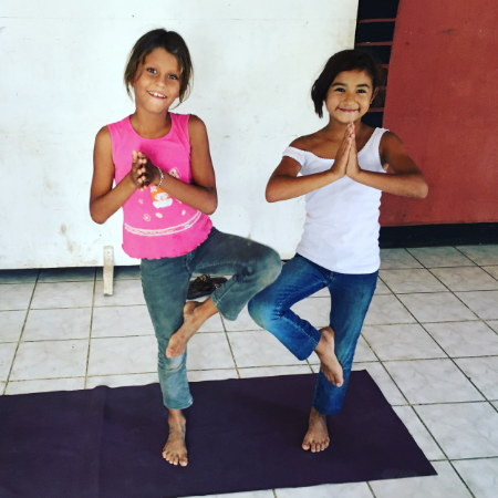 Everyday the kids would ask when we could sing and when we could do "la yoga".