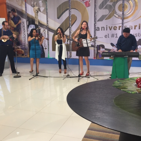 Performing on Nicaragua's equivalent of Better Connecticut!