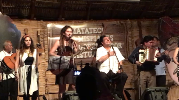 Singing Nicaragua, Nicaraguita, with the composer himself, Carlos Mejia Godoy.