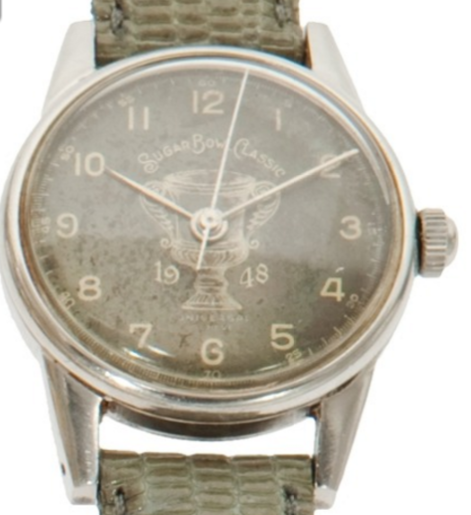 Older version of a Sugar Bowl watch but the logo was the same. Also, the Hamilton movie watch was yellow gold-filled.