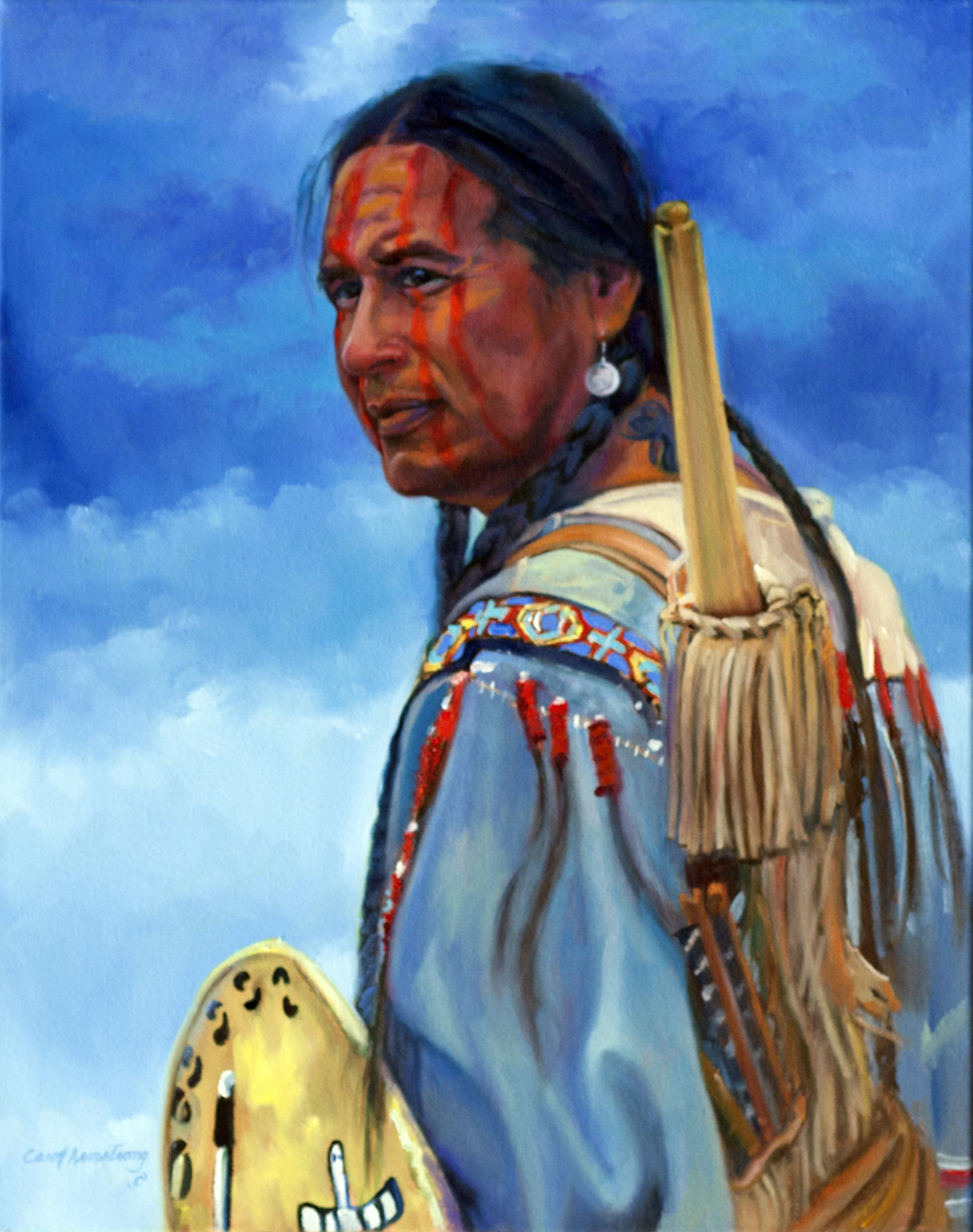 Blue War Paint
