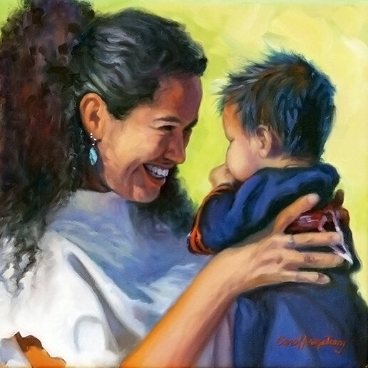 Lakota Mother and Child