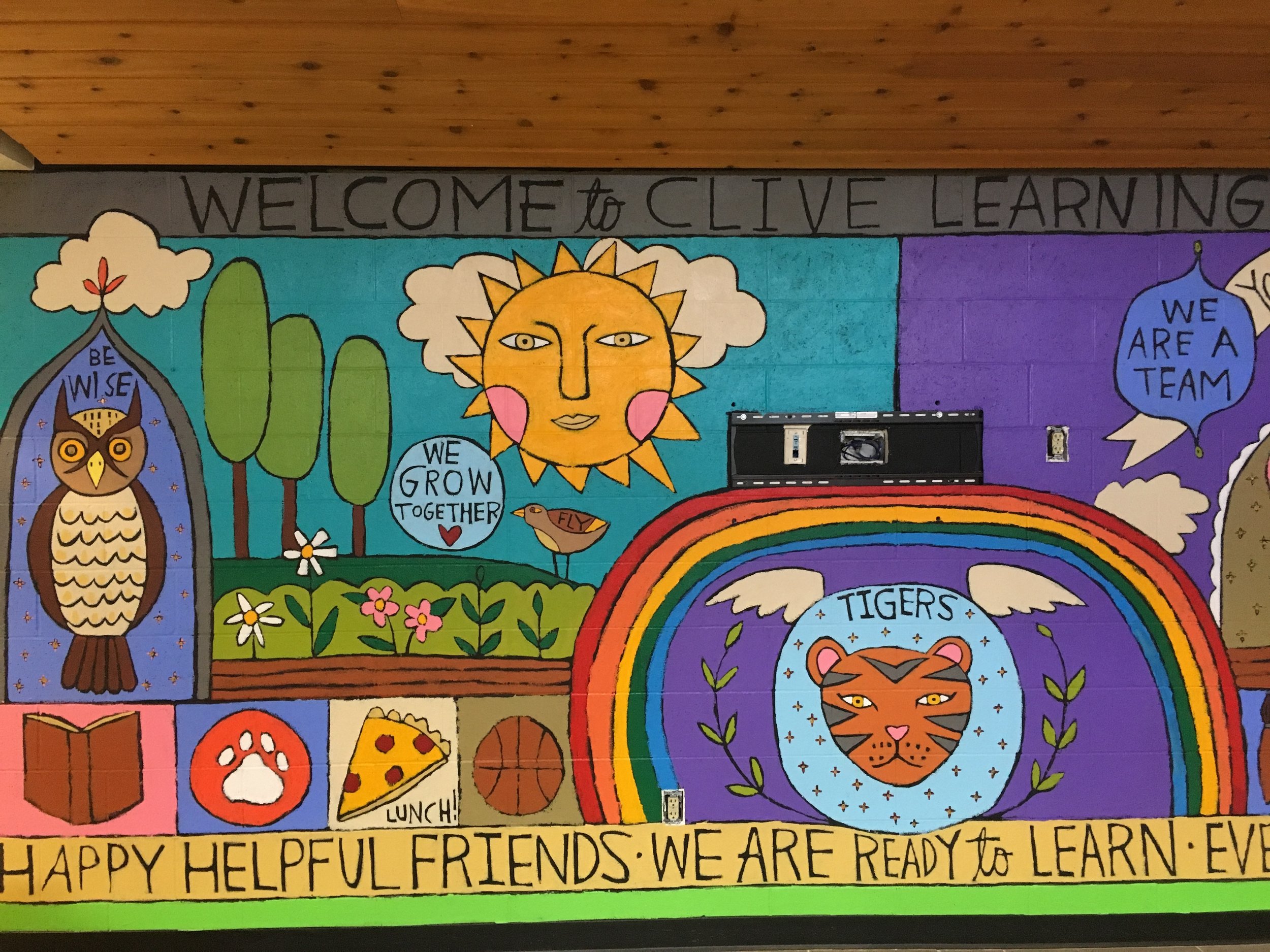 Clive Learning Academy Mural