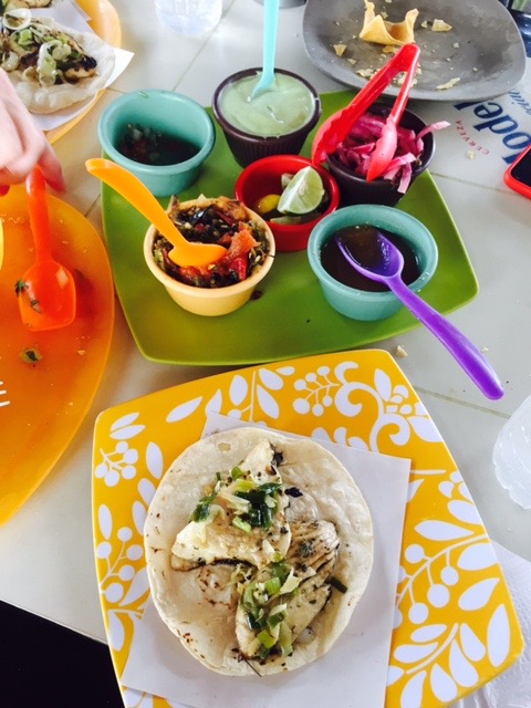 The salsa was soooo spicy, which we love