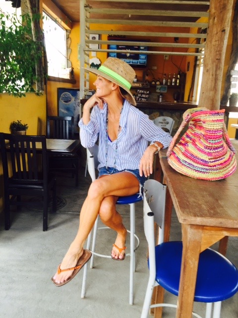 Here's the interior of our "Taco Stand Treasure" and my hat from the surf shop.