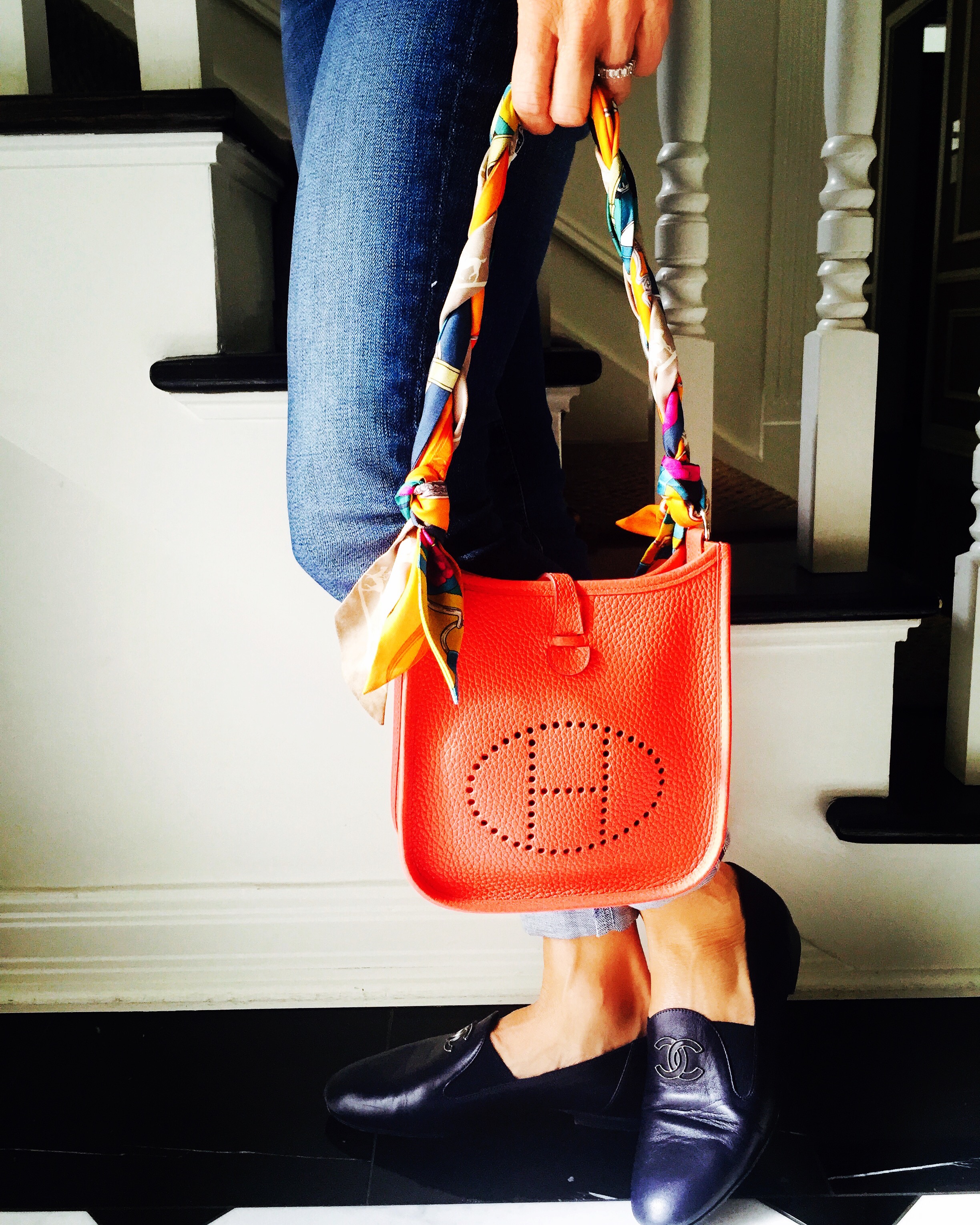 how to wear hermes evelyne bag