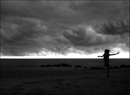 Stormy afternoon on The Jersey Shore.