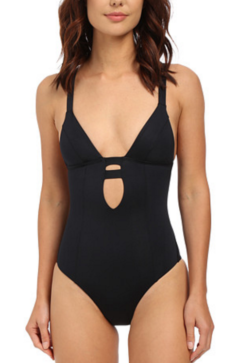 Vitamin A Neutra -- This suit is all about the California lifestyle that is very slimming and sexy at the same time. 