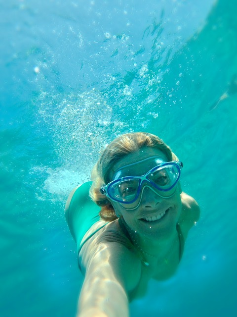 Cressi Swim Mask - I always travel with my swim goggles, Cressi makes the best! Swimming along in Eres