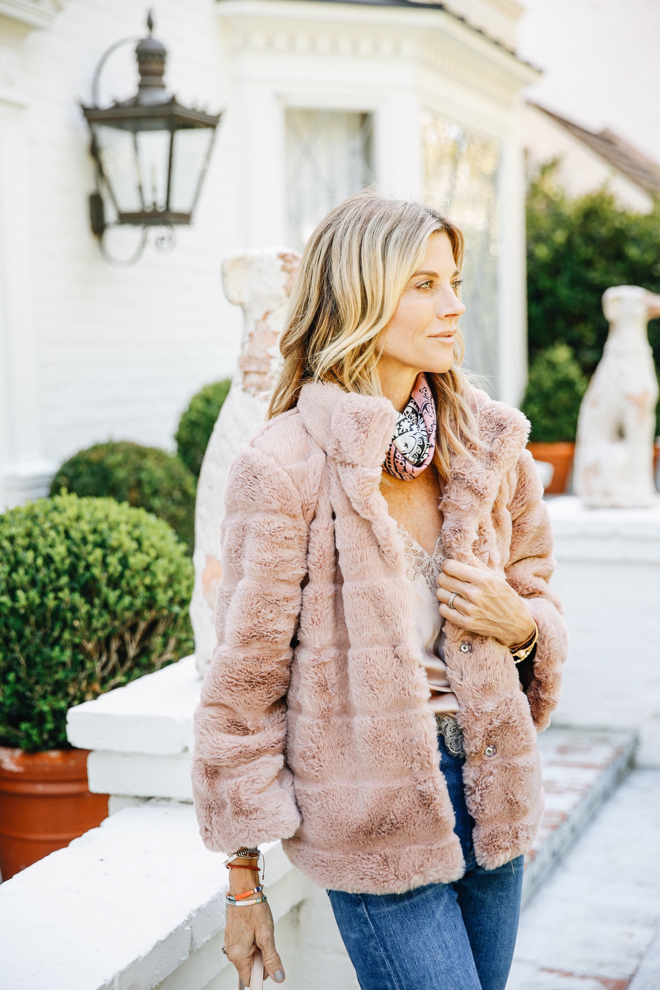 Gardenia ROSÉ The FGXGG JACKET THE MEET FROM FUR COLLECTION — MICHELLE FAUX Grateful -