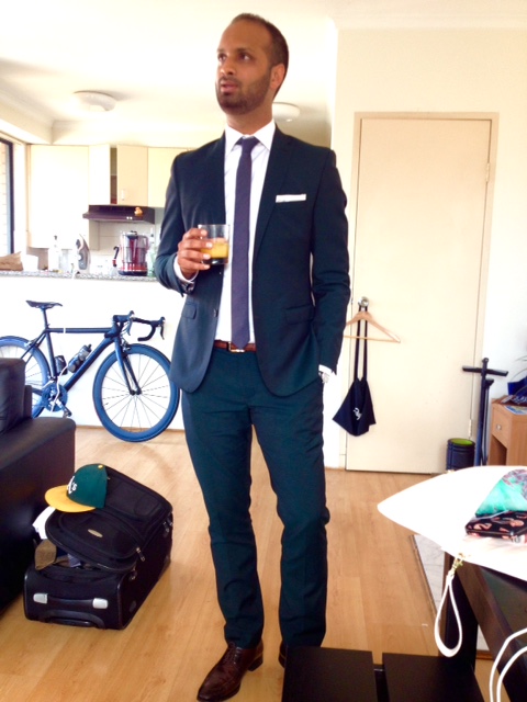 Vipul's emerald green suit is AMAZING!!!