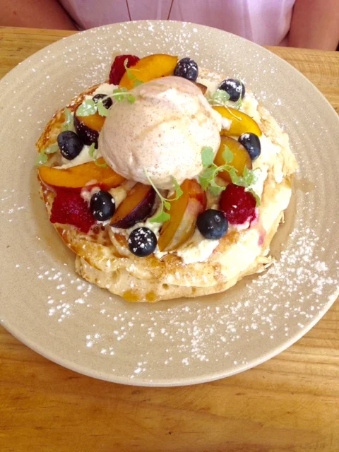 Dense yet incredibly fluffy pancakes