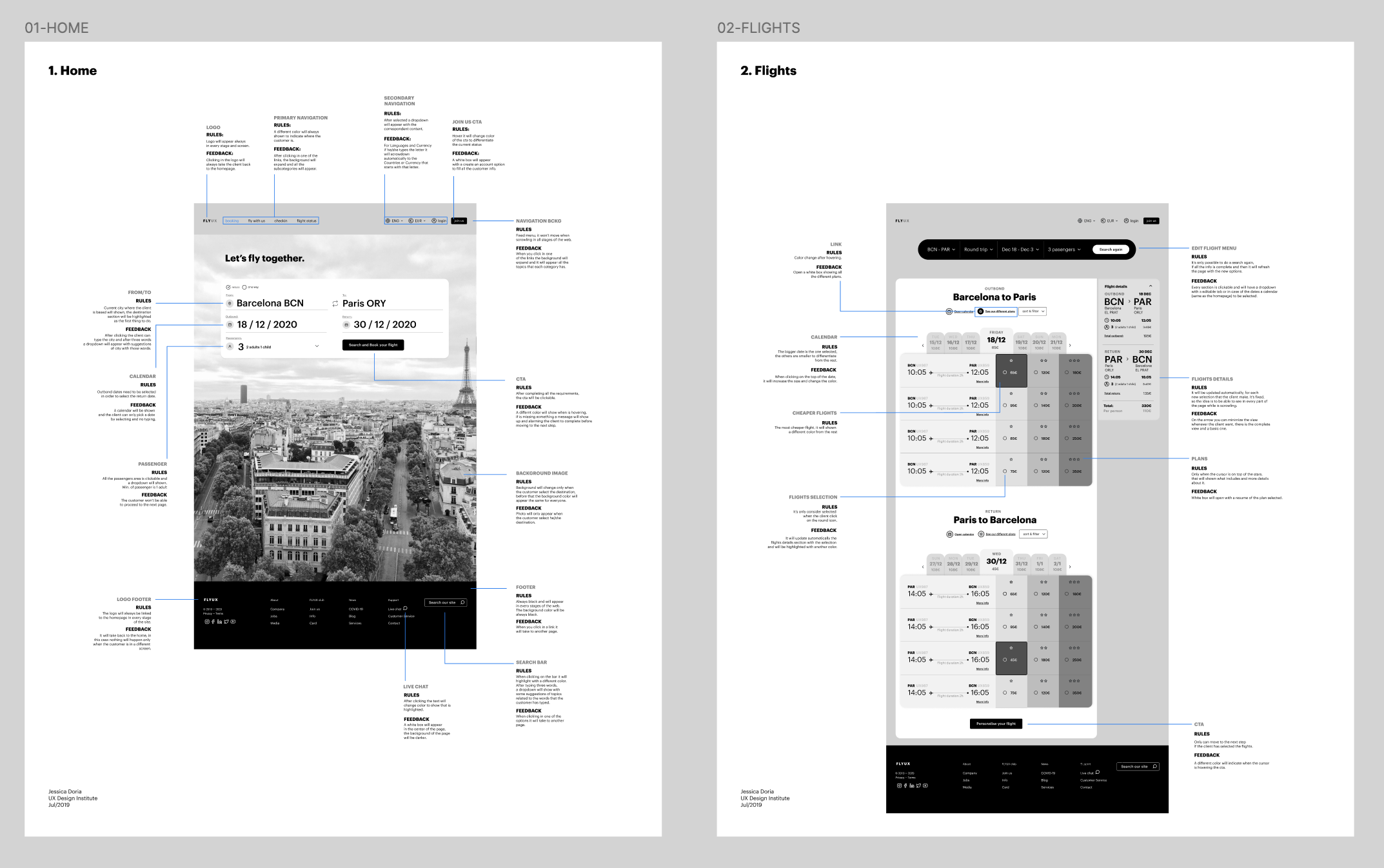 FlyUX - Airline Website (WIP)