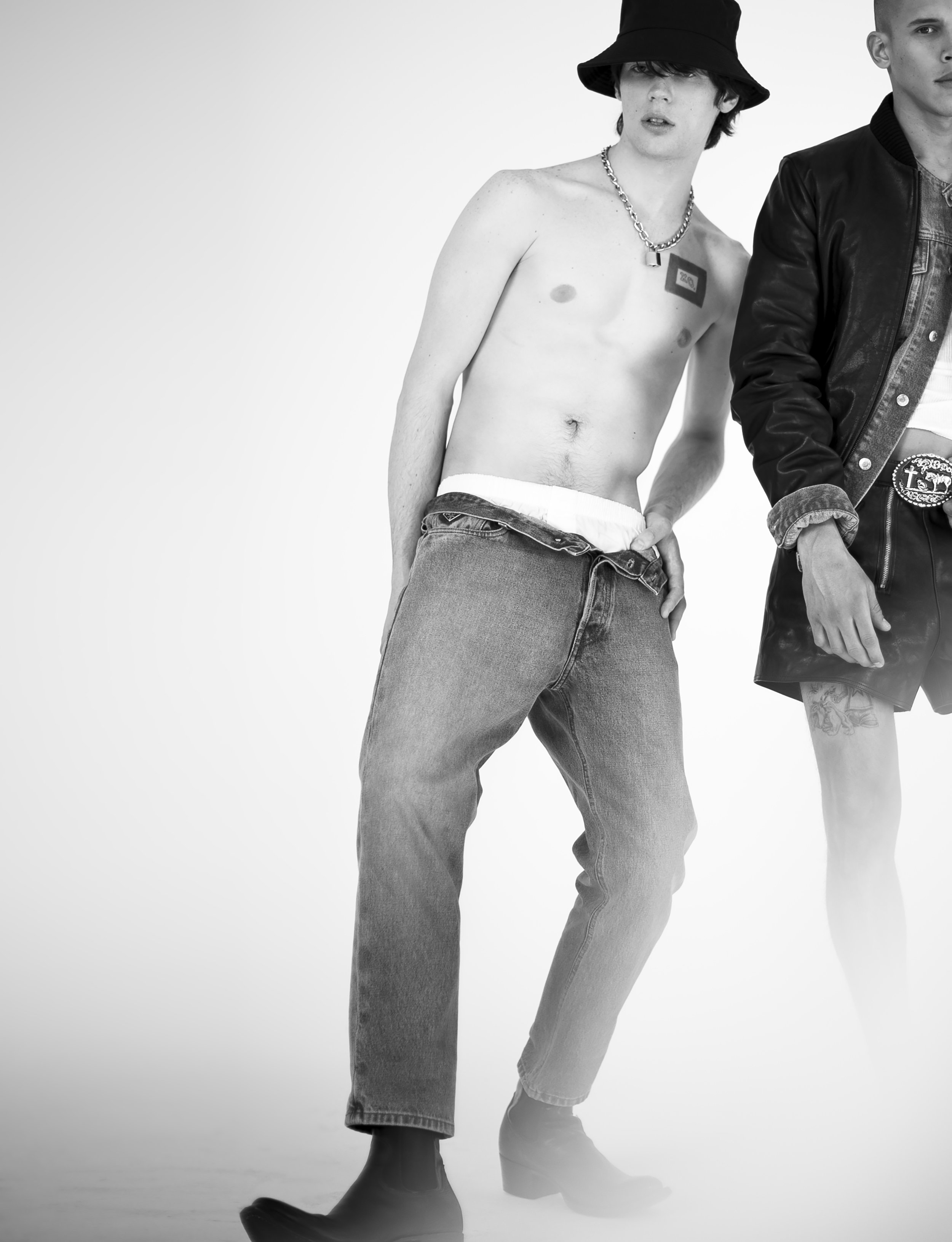 Joseph Grasso and Daniel Aguilera wearing Prada