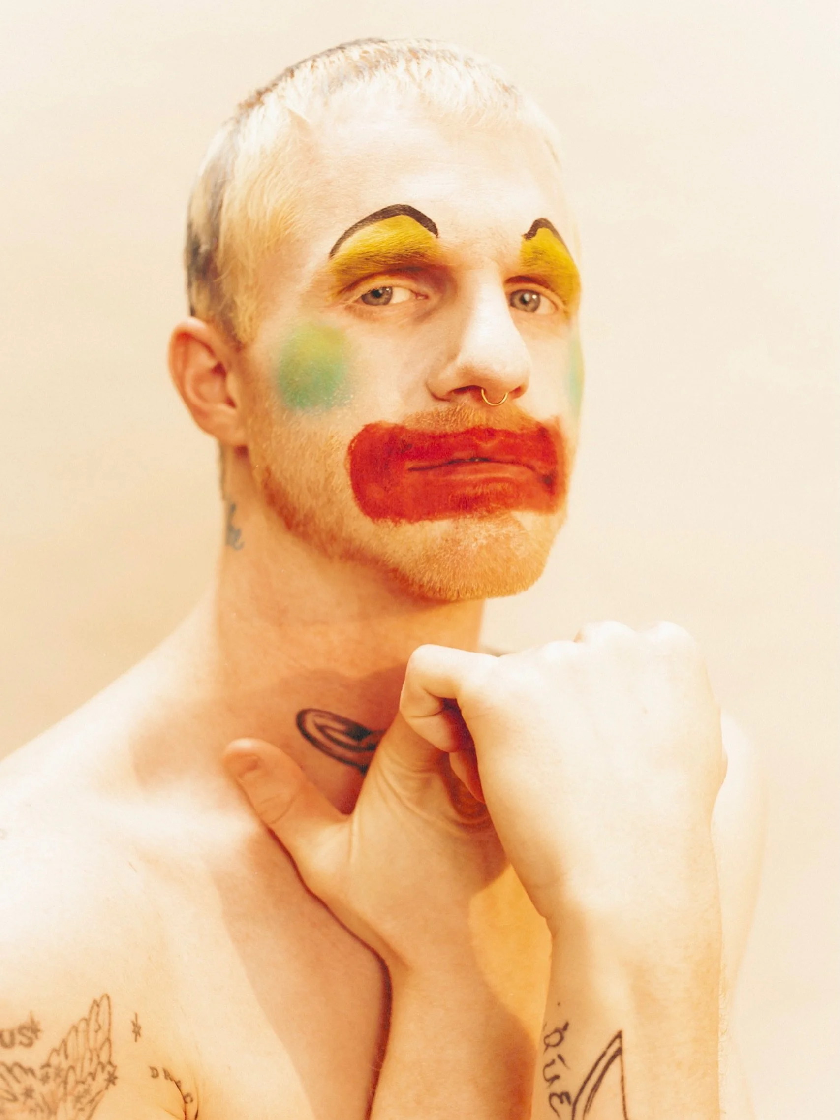I painted Jasper as A. Clown in the studio