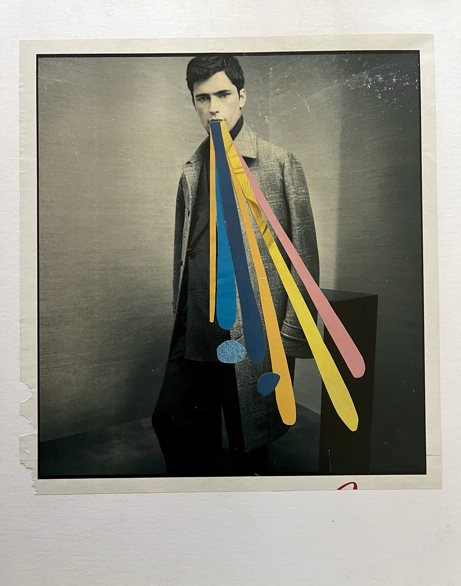 Vomit Collage Sean (magazine scraps)