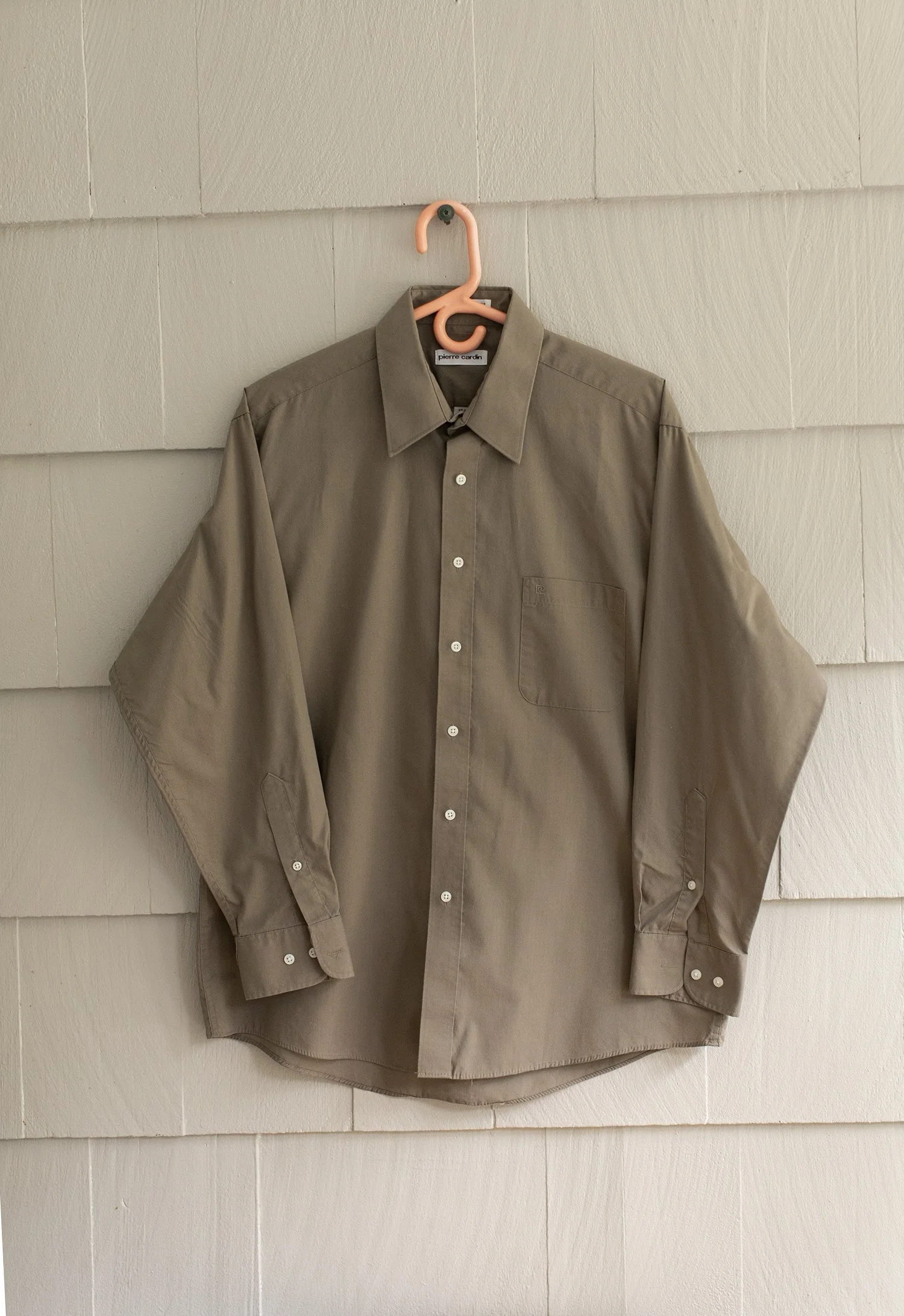 Pierre Cardin Earth-Tone Button-Down Shirt