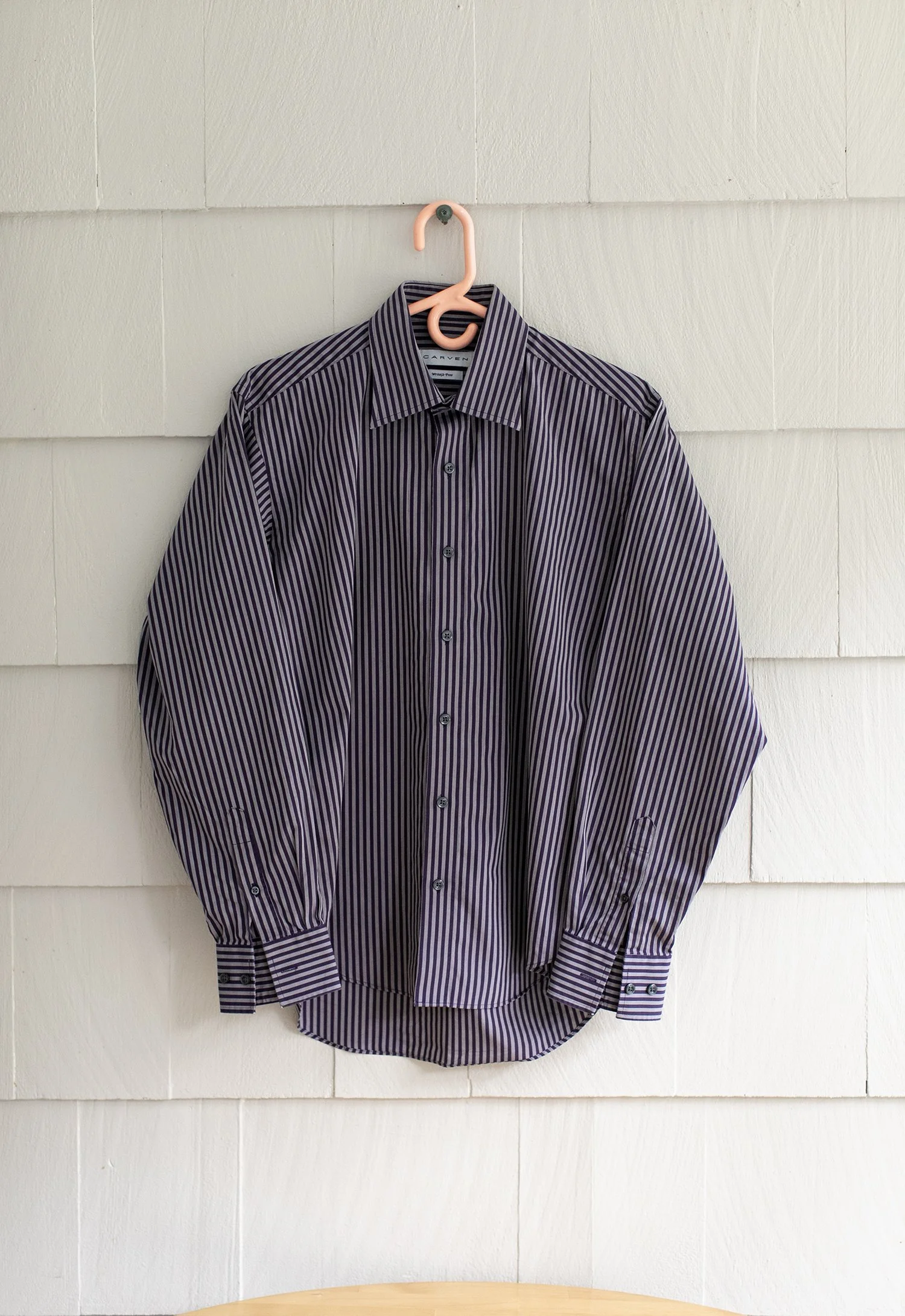 Carven Pinstripe Button-Up Shirt