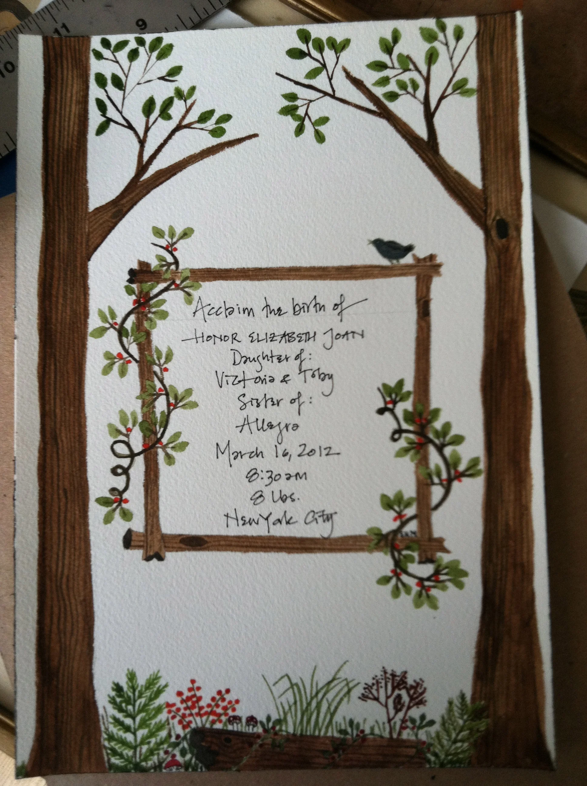 birth announcement