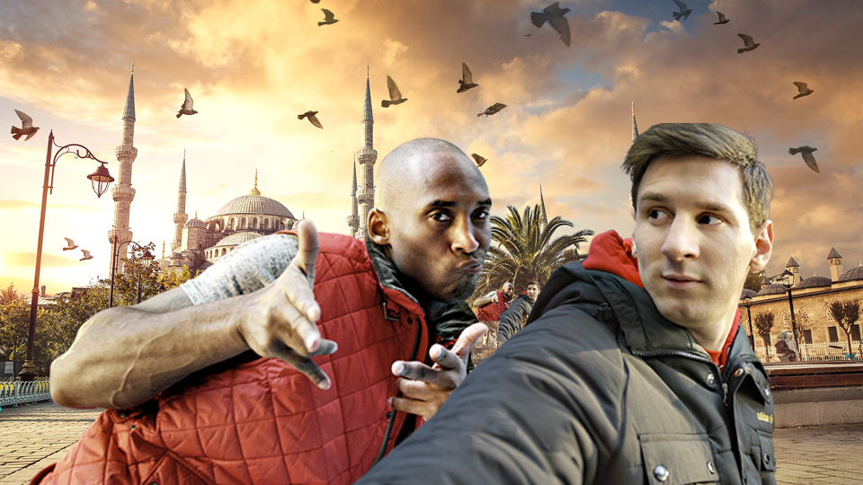 Kobe vs. Messi- The Selfie Shootout