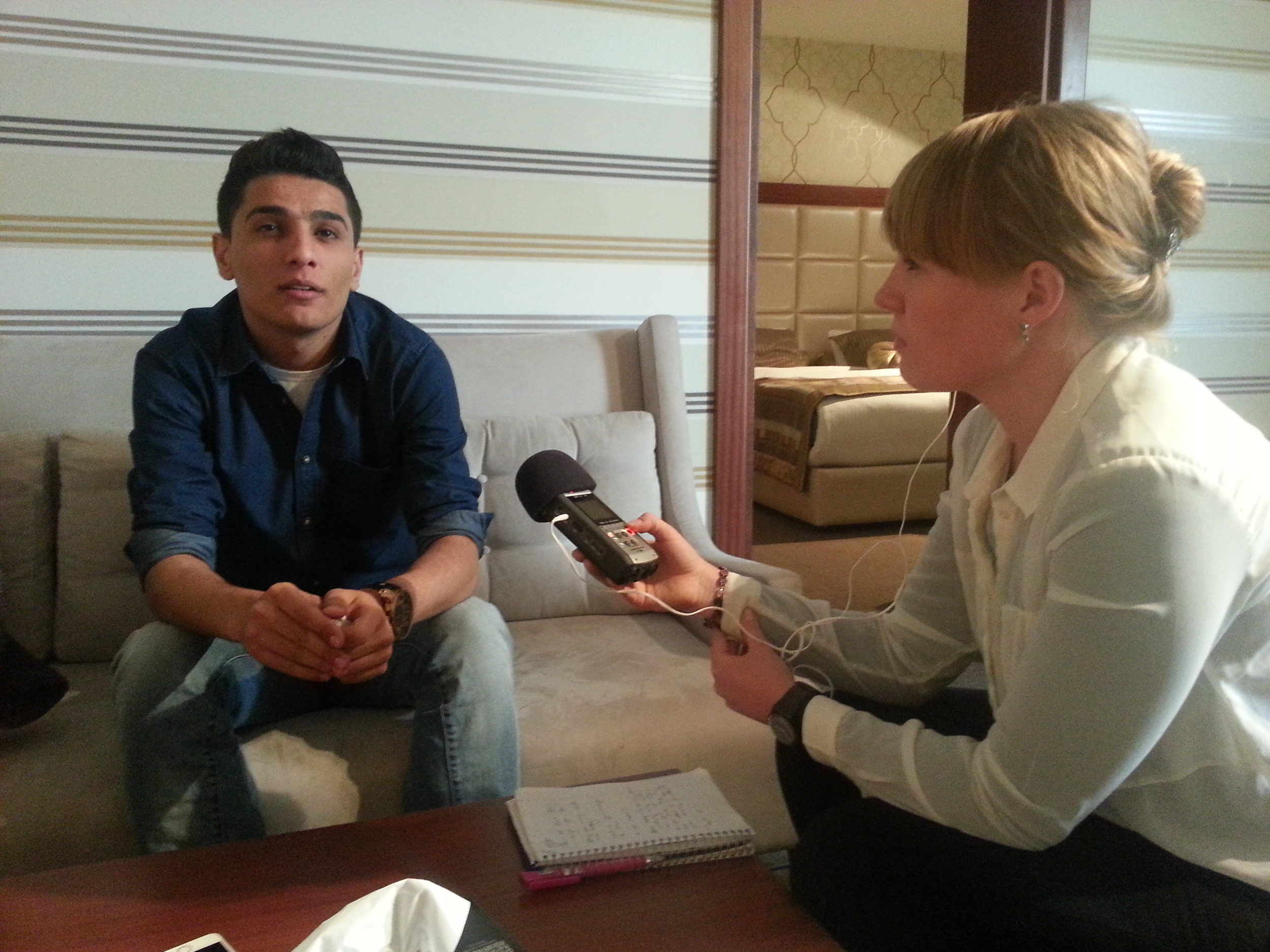 20140317 - Lena interviewing M Assaf - 1.jpg